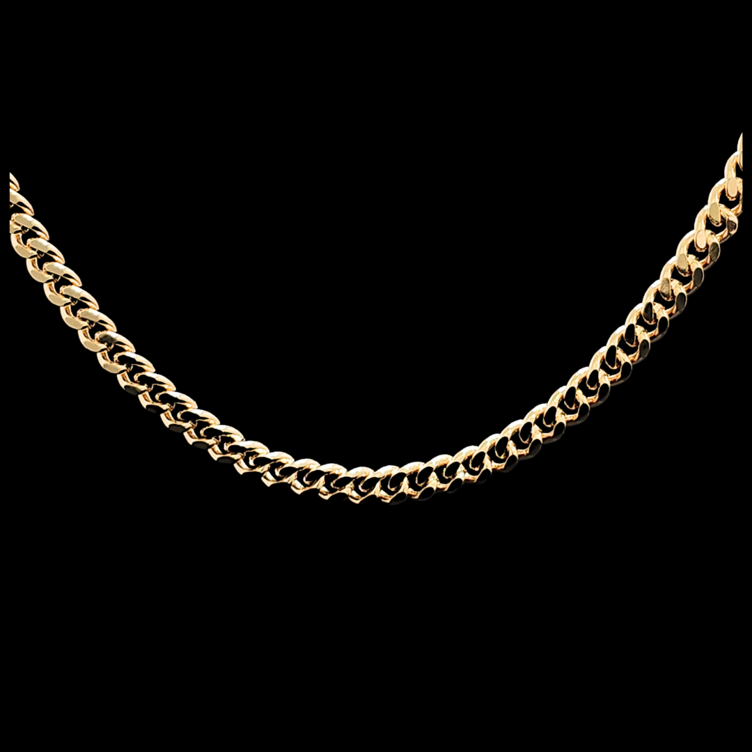 18K Rose Gold Filled Cuban Link Chain