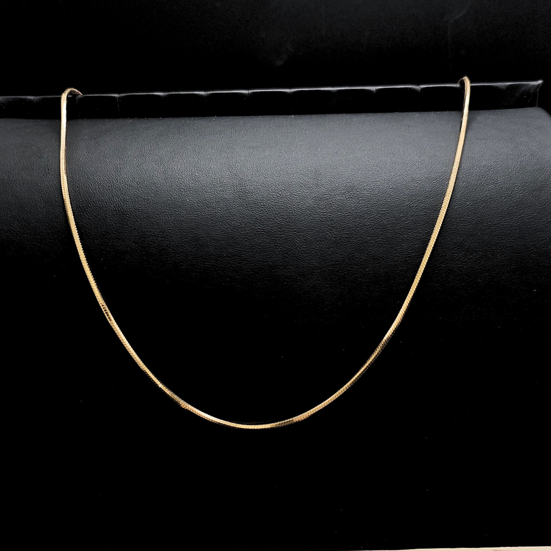 18K Gold Filled Sleek Snake Chain.