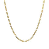 18K Gold Filled 48cm x 4mm Tarnish-Proof Unisex Curb Chain Necklace