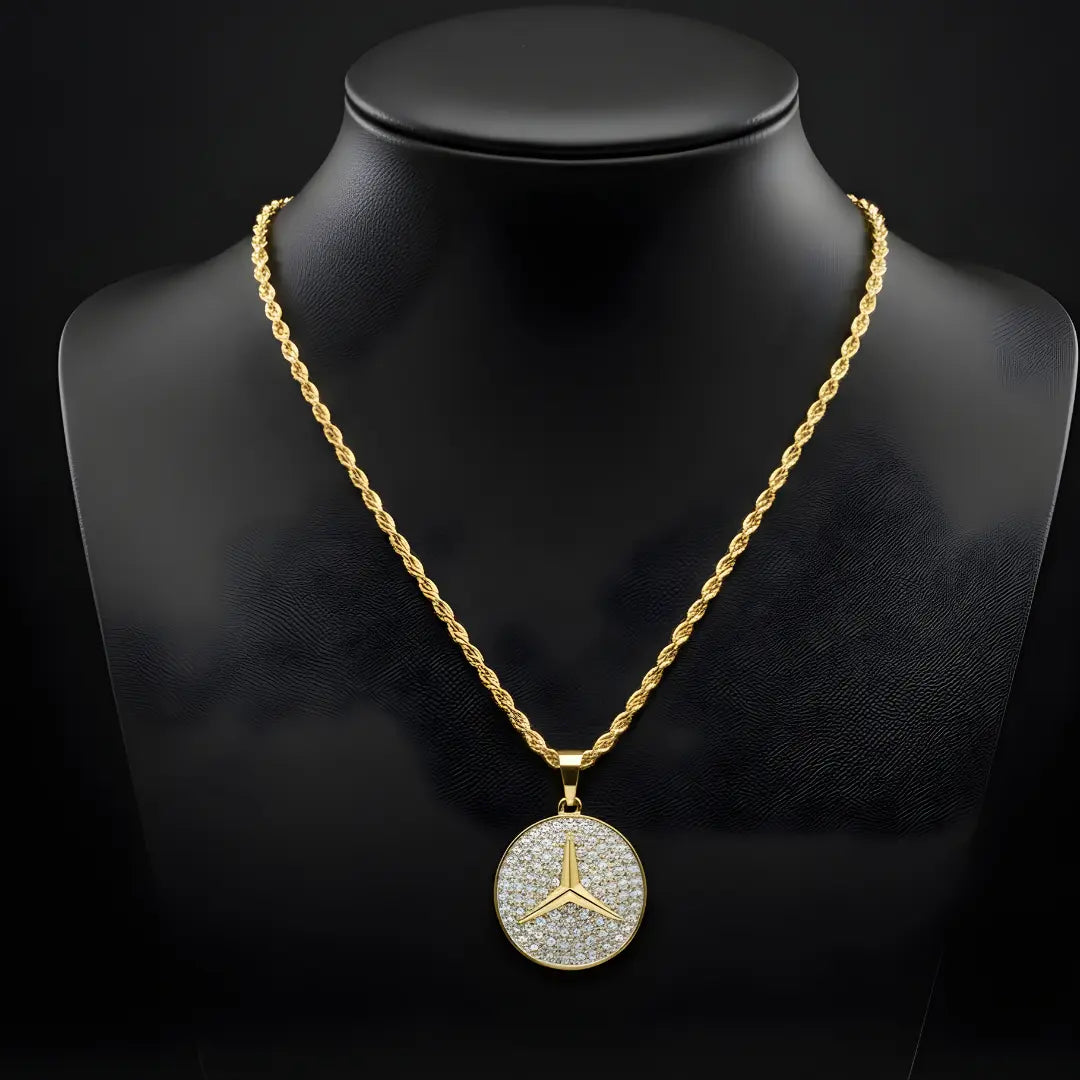 18k Gold Filled Mercedes-Benz Medallion