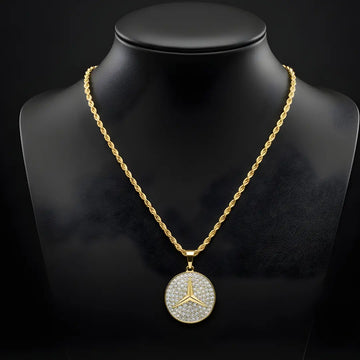 18k Gold Filled Mercedes-Benz Medallion