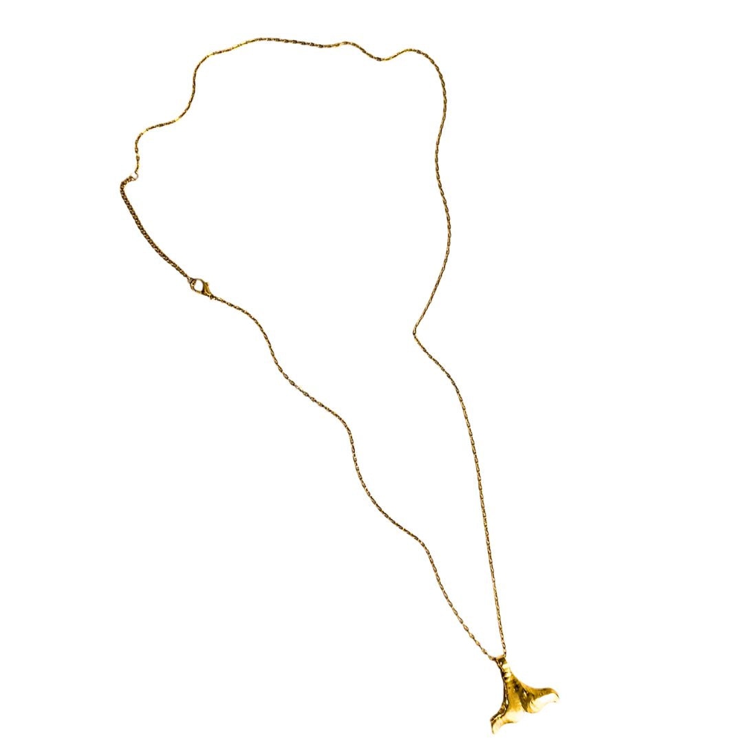 18K Gold Filled Fin pendant Necklace