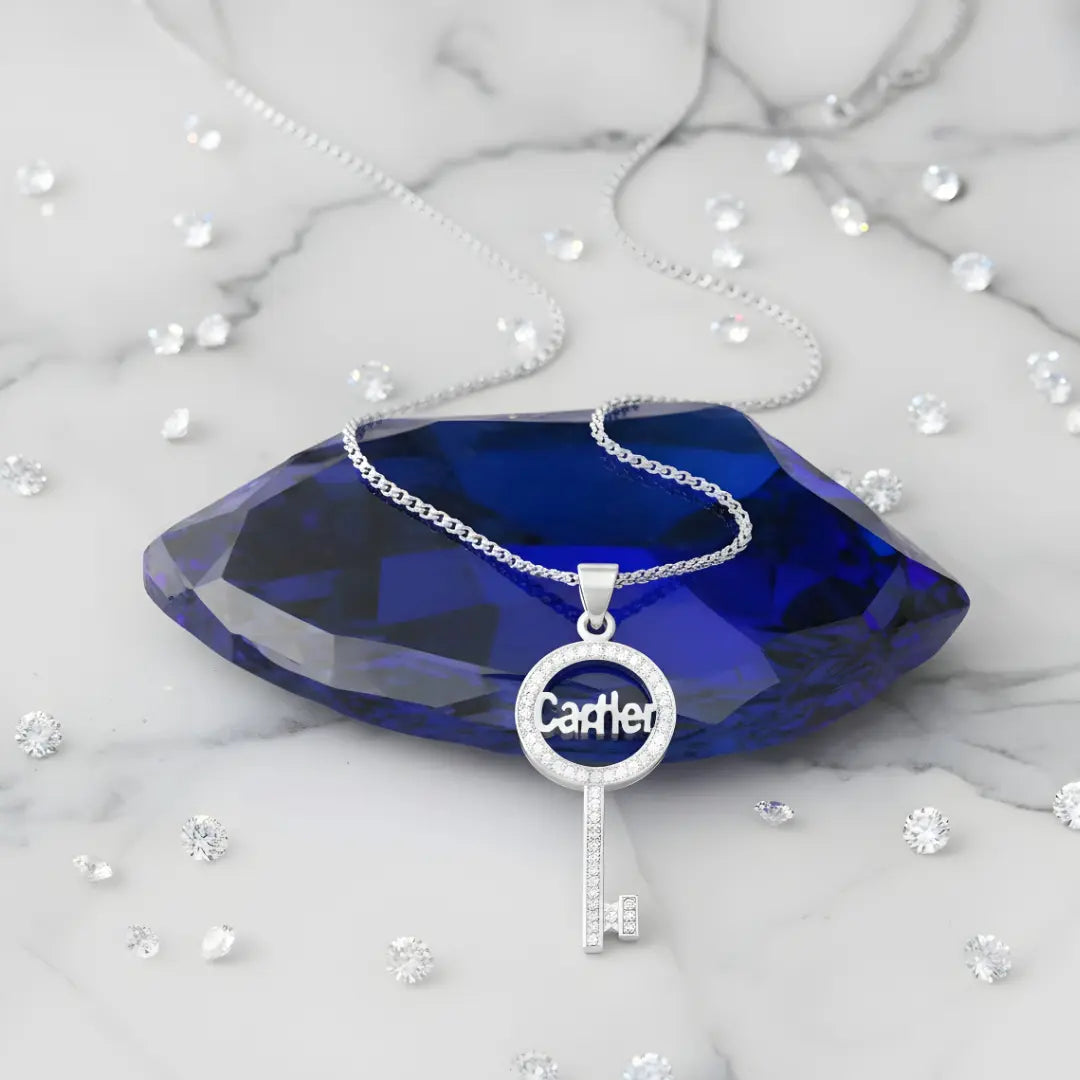Sterling Silver & American Diamond Pendant