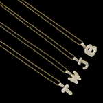 Load image into Gallery viewer, 18K Gold Filled Letter J, B, W &amp; T Pendant Necklaces
