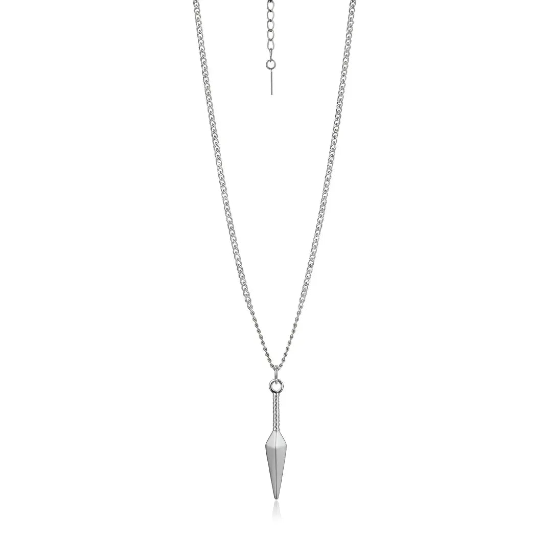 Kunai Pendant Necklace (Gold, Silver & Black Tone) – 60cm + 5cm Extension | Japanese Ninja-Inspired Statement Jewelry