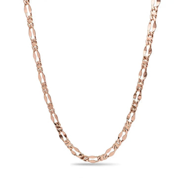 18K Gold Filled Figaro Chain Necklace - 60cm x 12mm