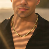 18K Gold Filled Cuban Link Chain Necklace