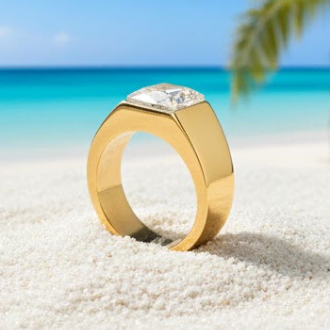 18K Gold Filled Diamond Ring