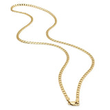 14K Gold Filled Flat Cuban Link Chain (60cm / 6mm) – Tarnish-Proof Bold Statement Necklace for Men & Women
