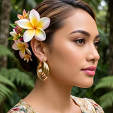 14K Gold Filled Tarnish Proof Hawaiian Multi-Strand Twisted Hoop Earrings