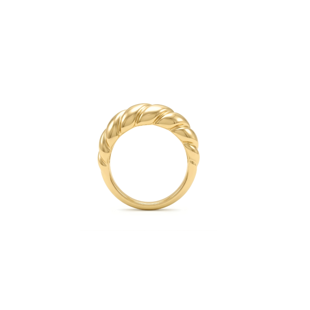 18K Gold Filled Women's Chunky Dome Ring