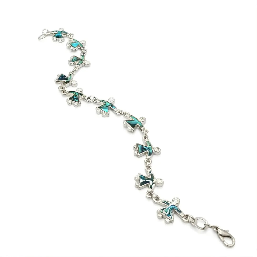 Silver Paua Shell Bracelet