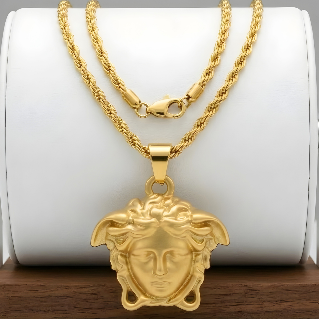 18K Gold Filled Men's Pendant Necklace
