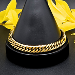 Load image into Gallery viewer, 18K Gold Filled Cuban Link Bracelet 22cm 10mm