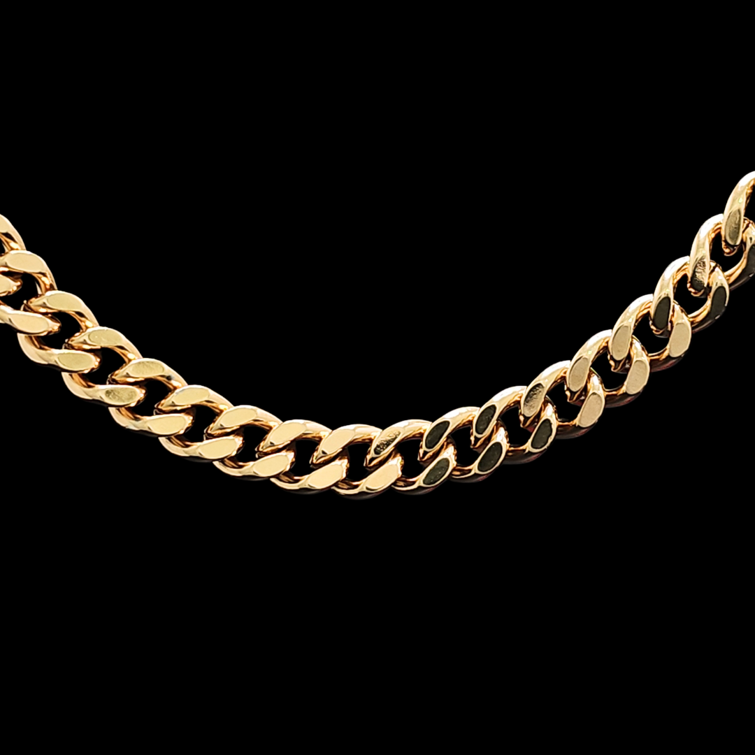 18K Rose Gold Filled Cuban link Chain