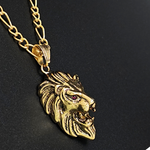 Load image into Gallery viewer, 18K Gold Filled Lion Head Necklace
