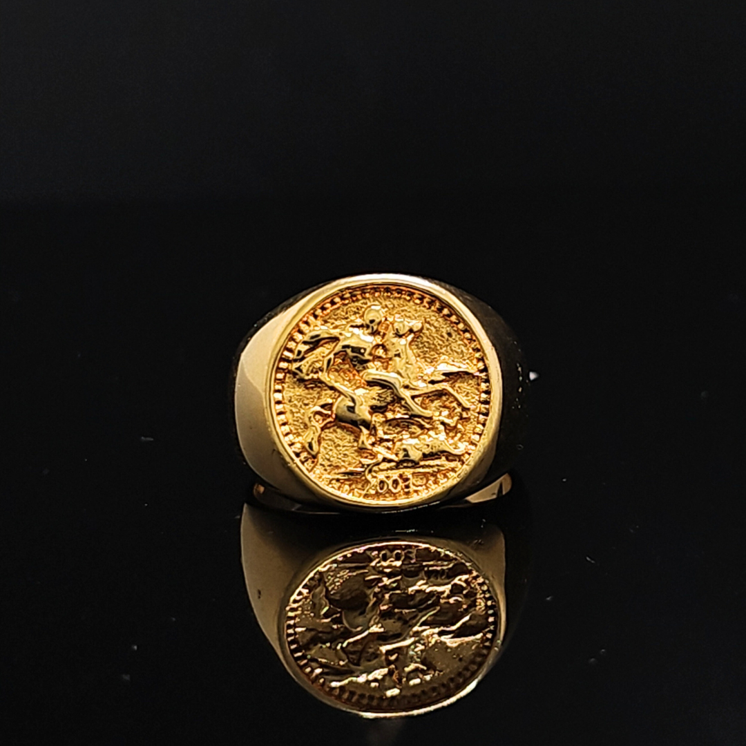 18K Gold Filled Sovereign Ring