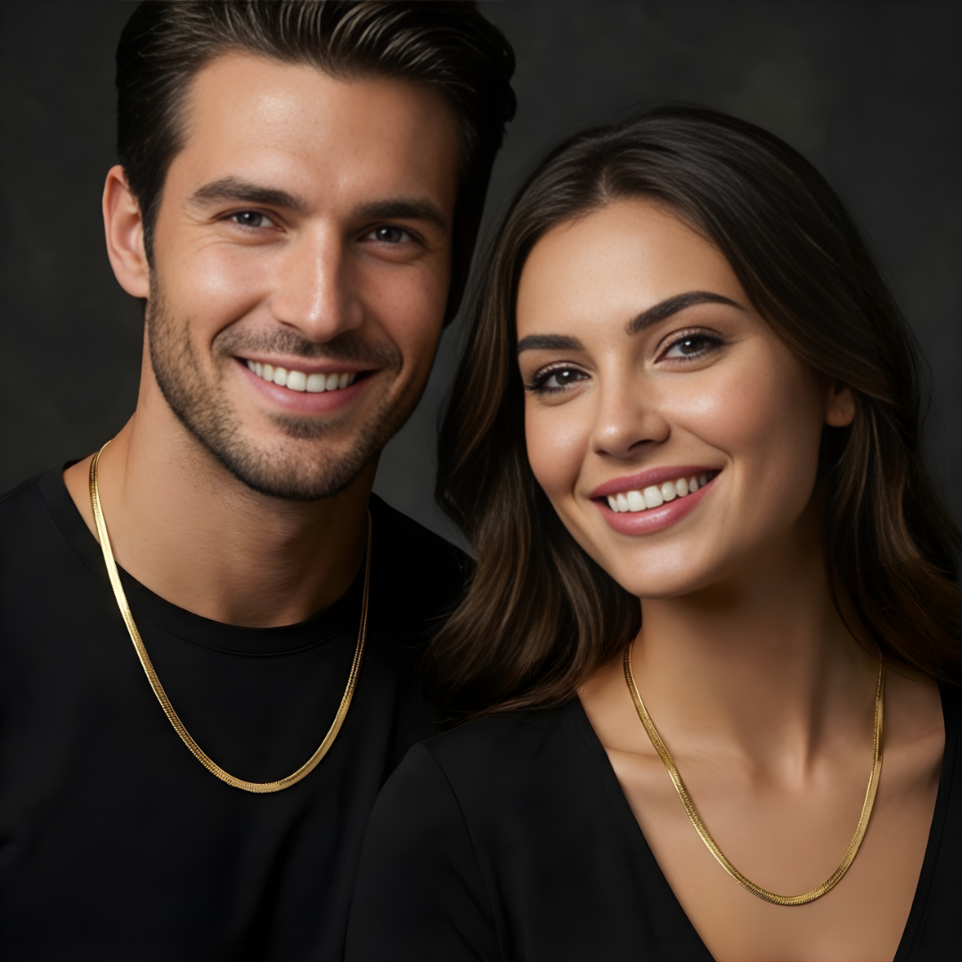 18K Gold Filled Snake Chain Necklace 60cm x 5mm