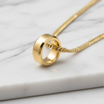 Load image into Gallery viewer, 18K Gold Filled Cuban Link Chain with Ring