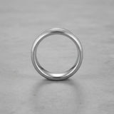 Tarnish-Proof Grooved Band Ring – Brushed Finish Men's Wedding Band (US Size 11)