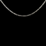 Load image into Gallery viewer, Silver Rhodium 4MM Figaro Chain
