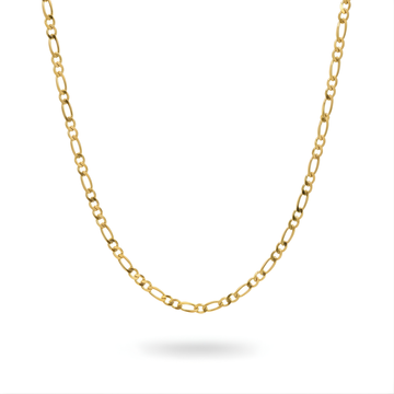 9ct Gold Filled Figaro Chain Necklace 60cm 4mm