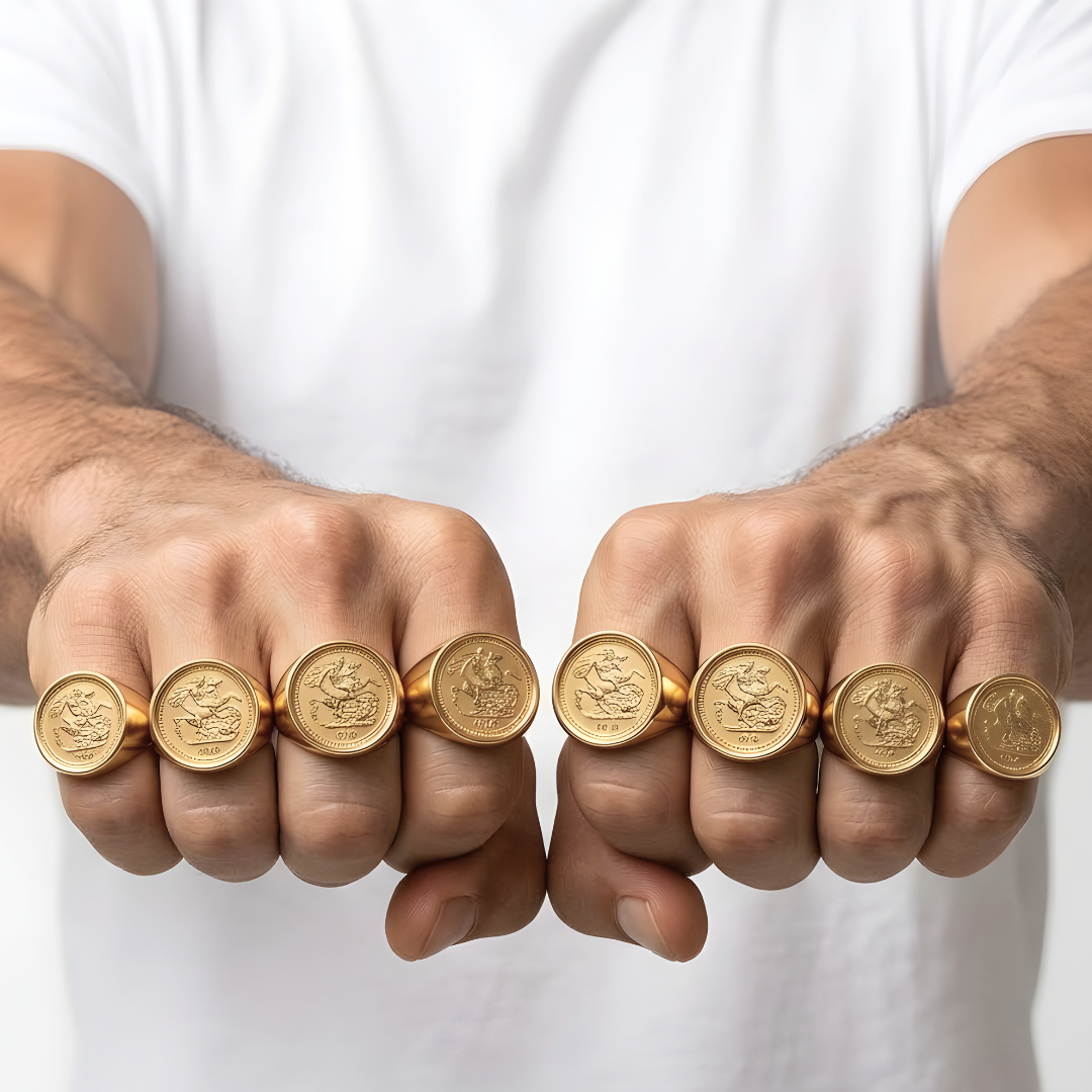 18K Gold Filled Sovereign Rings