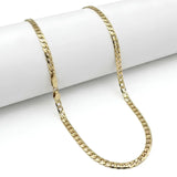 14K Gold Filled 60CM X 4MM Cuban Link Chain Necklace 60cm x 3mm
