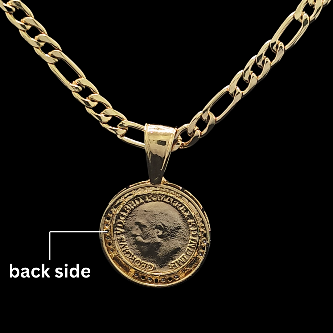 18K Gold Filled Customized Sovereign Pendant