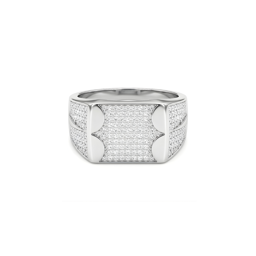 Luxury Silver Diamond Ring