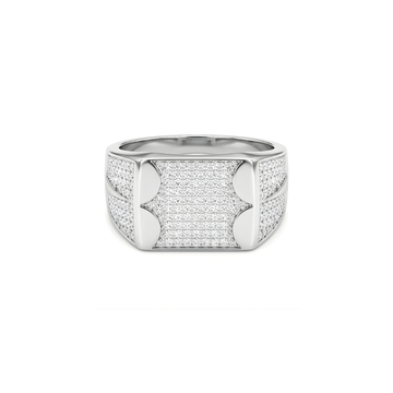 Luxury Silver Diamond Ring