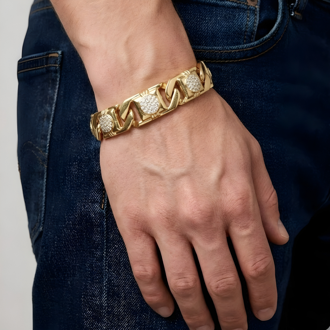 18K Gold Filled Diamond Bracelet