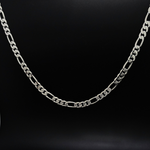 Load image into Gallery viewer, Silver Rhodium Plated 6MM Figaro Chain
