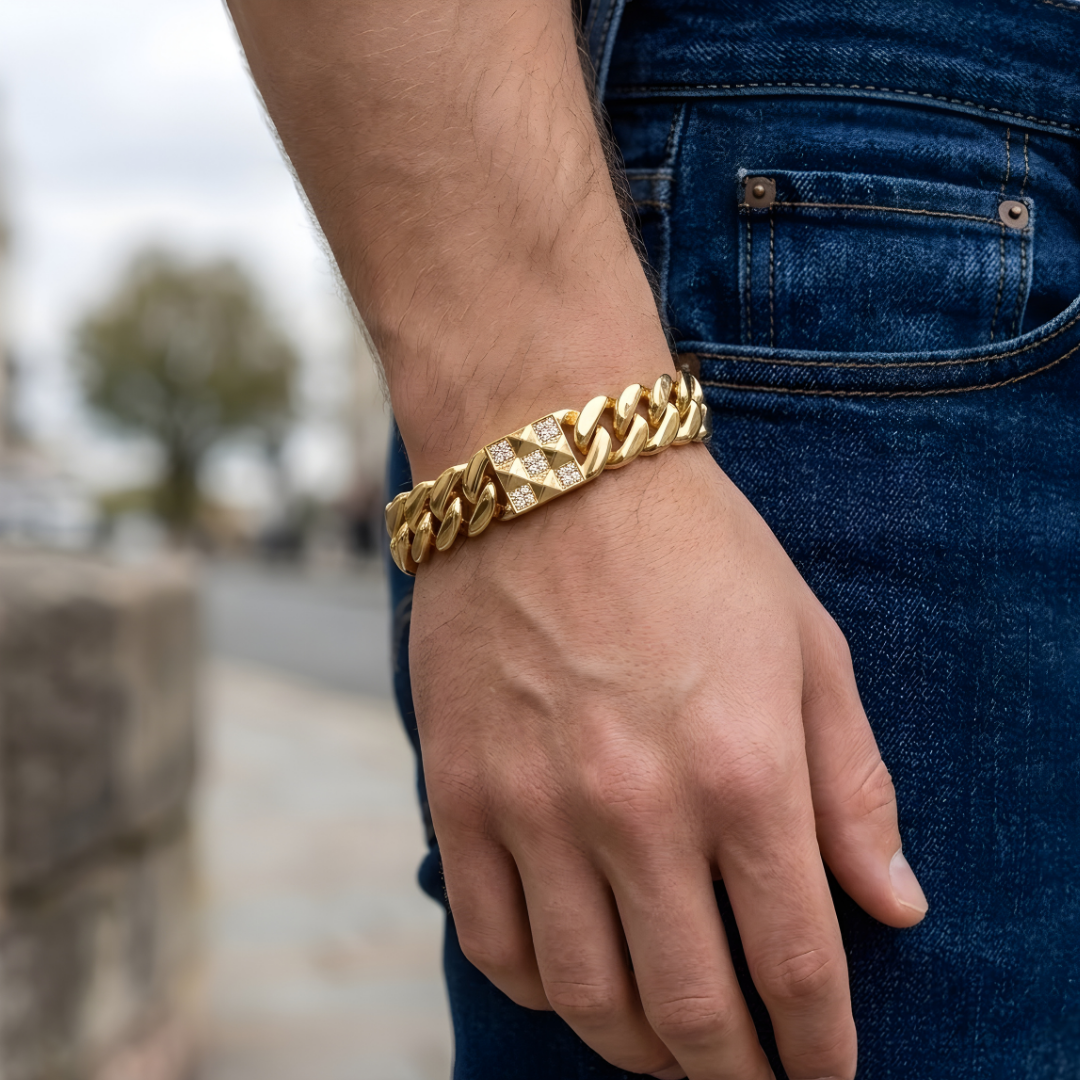 18K Rose Gold Filled Diamond Bracelet