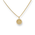 Load image into Gallery viewer, 18K Gold Filled Tarnish Proof Sovereign Pendant Necklace
