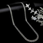 Load image into Gallery viewer, Silver Rhodium Plated Interlinked Chain.
