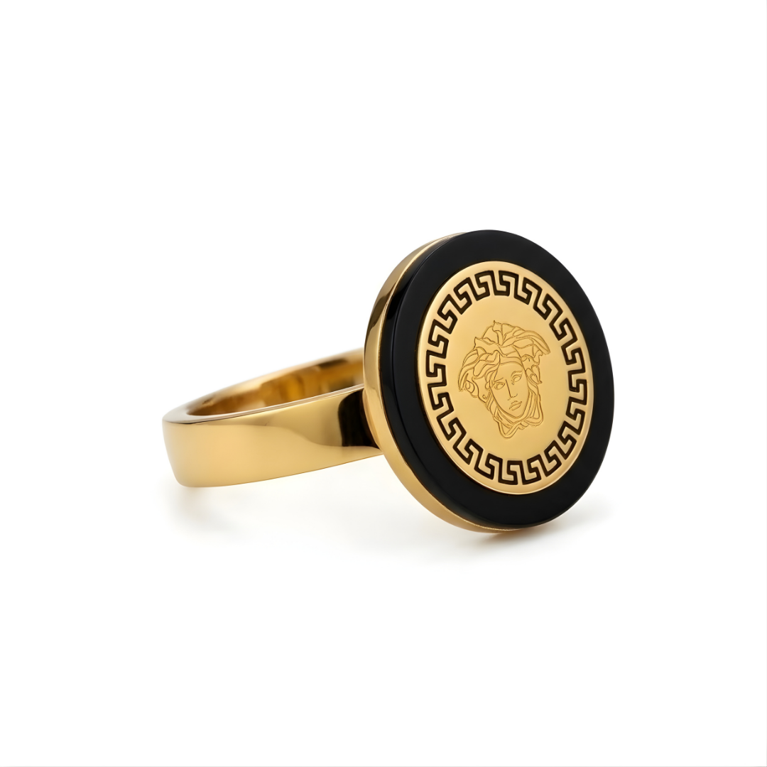 18K Gold Filled Medusa Head Ring
