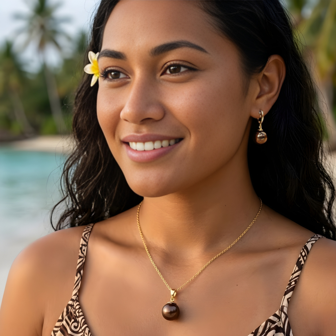 18K Gold Filled Hawaiian Pearl Sets