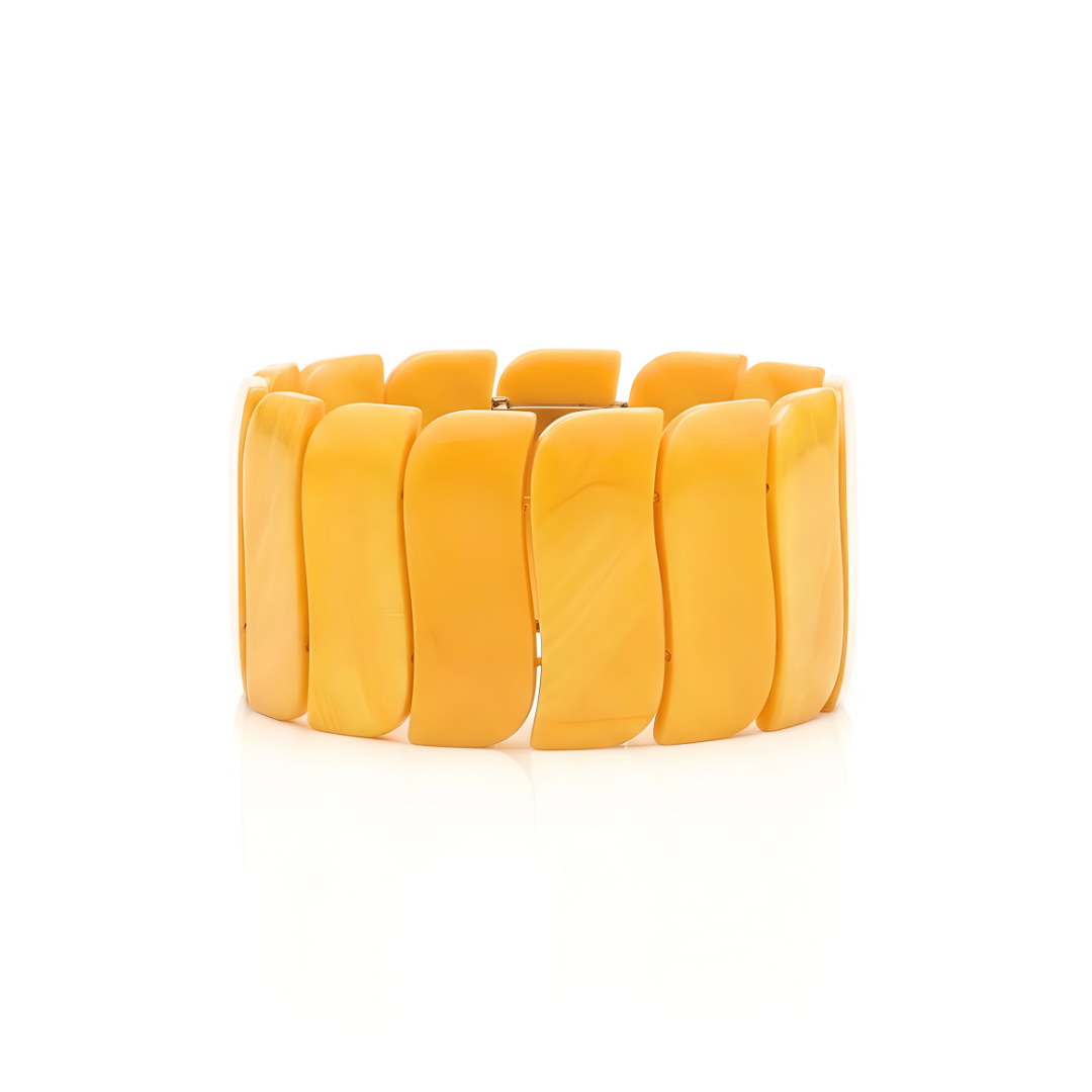 Orange Mother of Pearl Bracelet – Adjustable