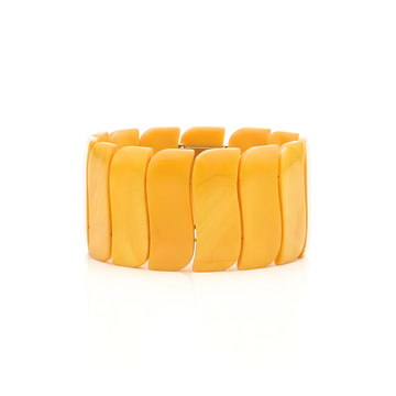 Orange Mother of Pearl Bracelet – Adjustable