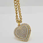 Load image into Gallery viewer, 14K Gold Filled Tarnish Proof Heart Pendant with CZ
