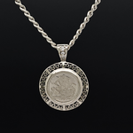 Load image into Gallery viewer, Silver  Full Sovereign Pendant Necklace – 1913 Coin