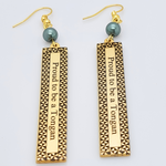 Load image into Gallery viewer, 14k Gold Filled &quot;PROUD TO BE A TONGAN&#39; Necklace Set
