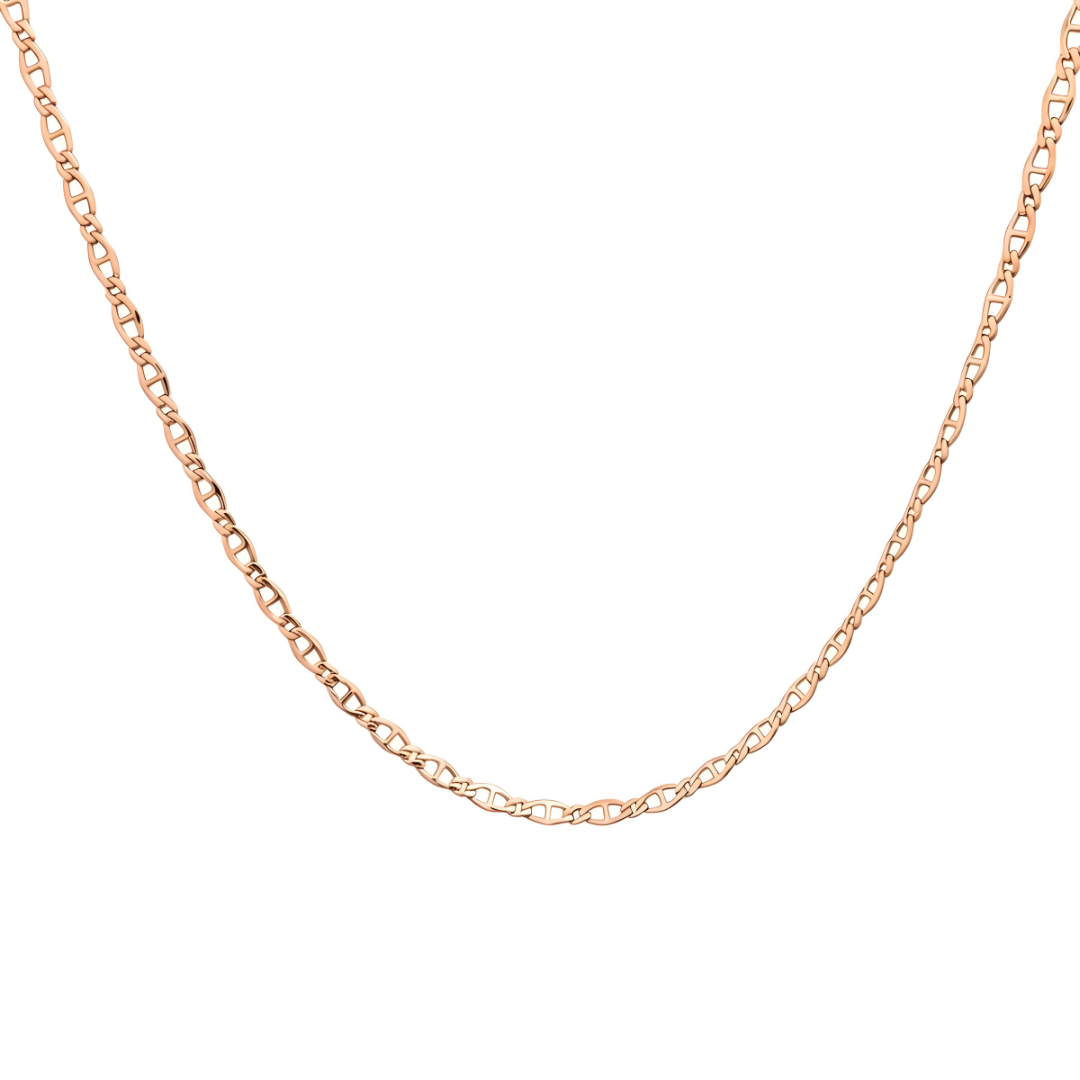 18K Rose Gold Chain 50xm x 3mm