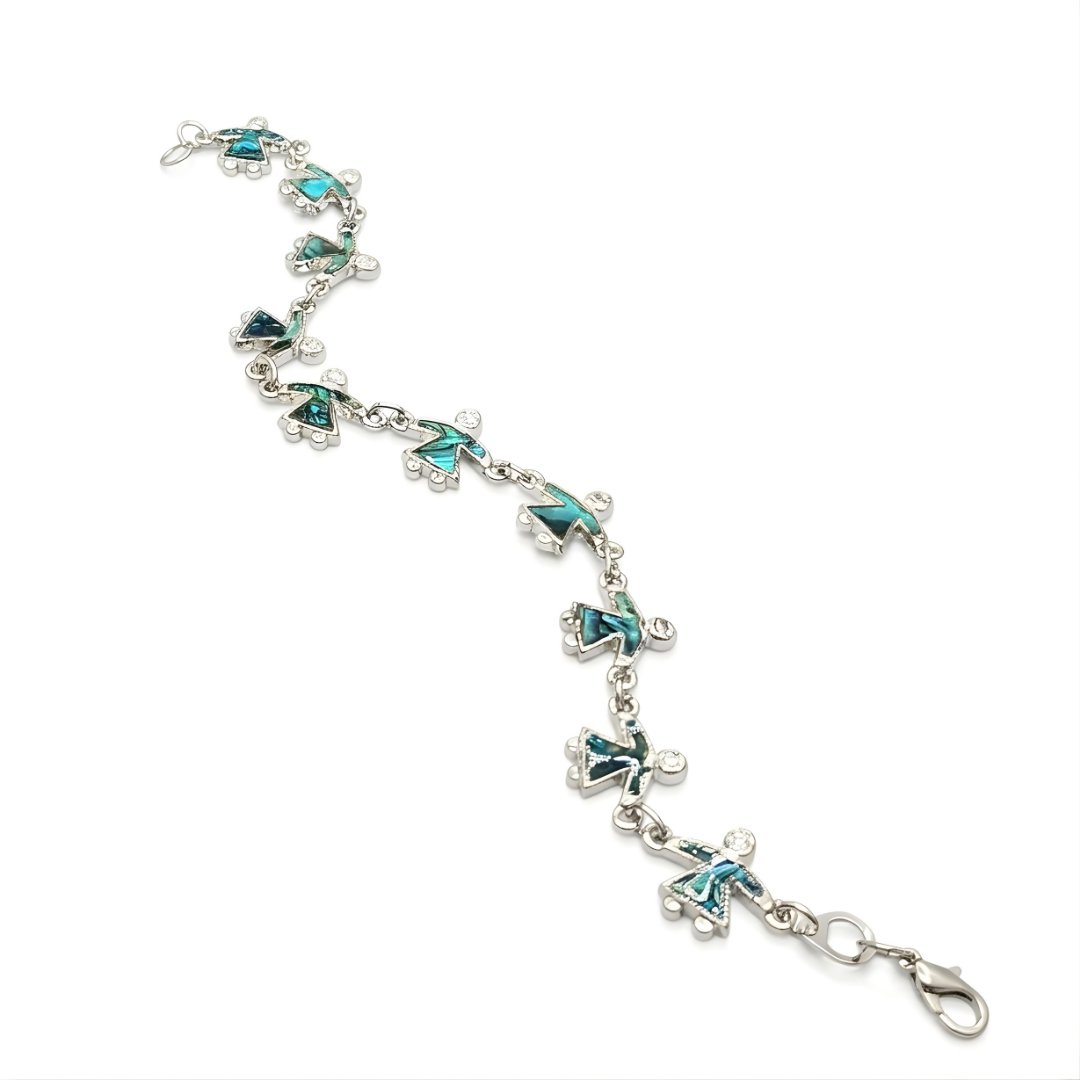 Silver Paua Shell Bracelet