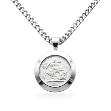 Silver rhodium plated necklace