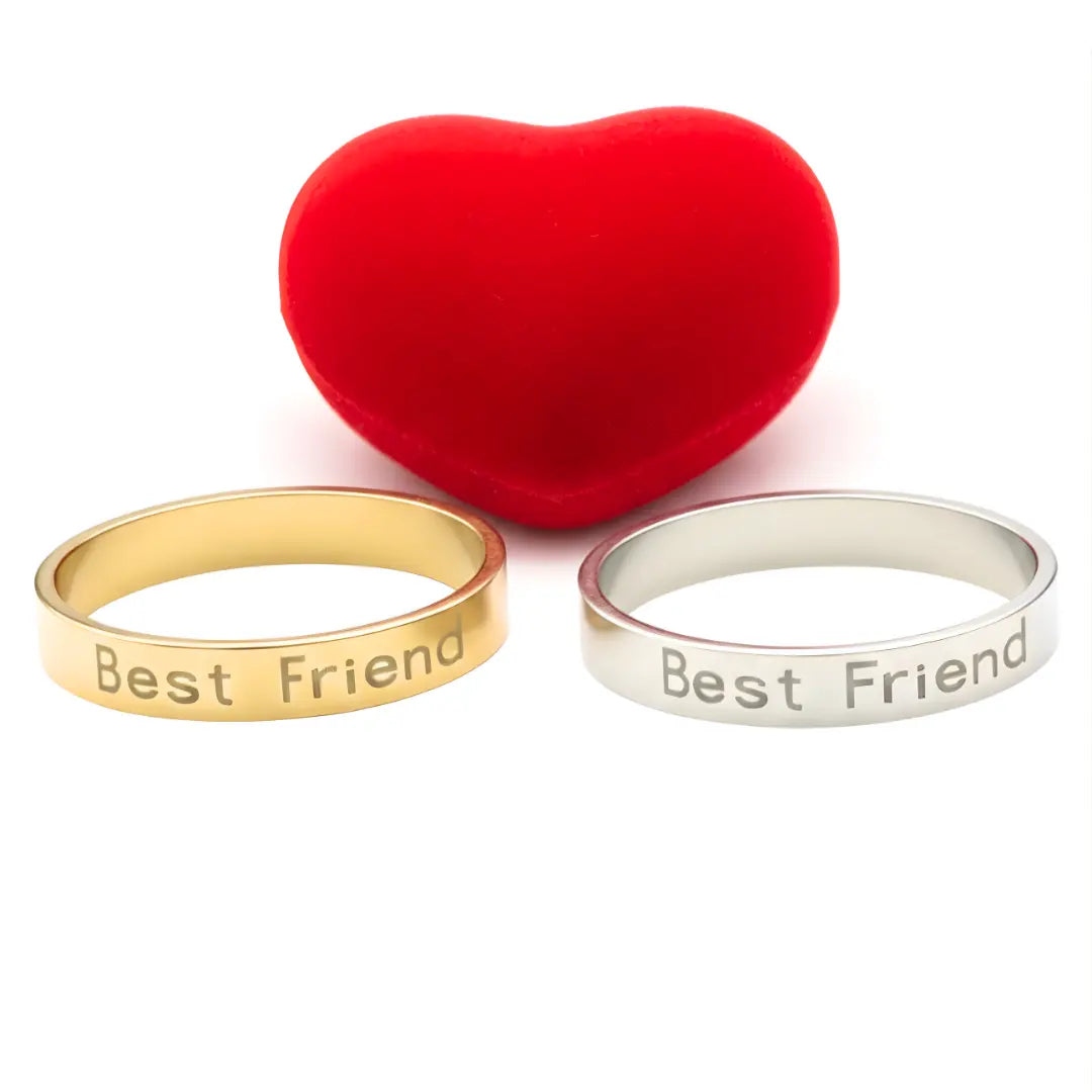 Gold & Silver Friendship Statement Ring