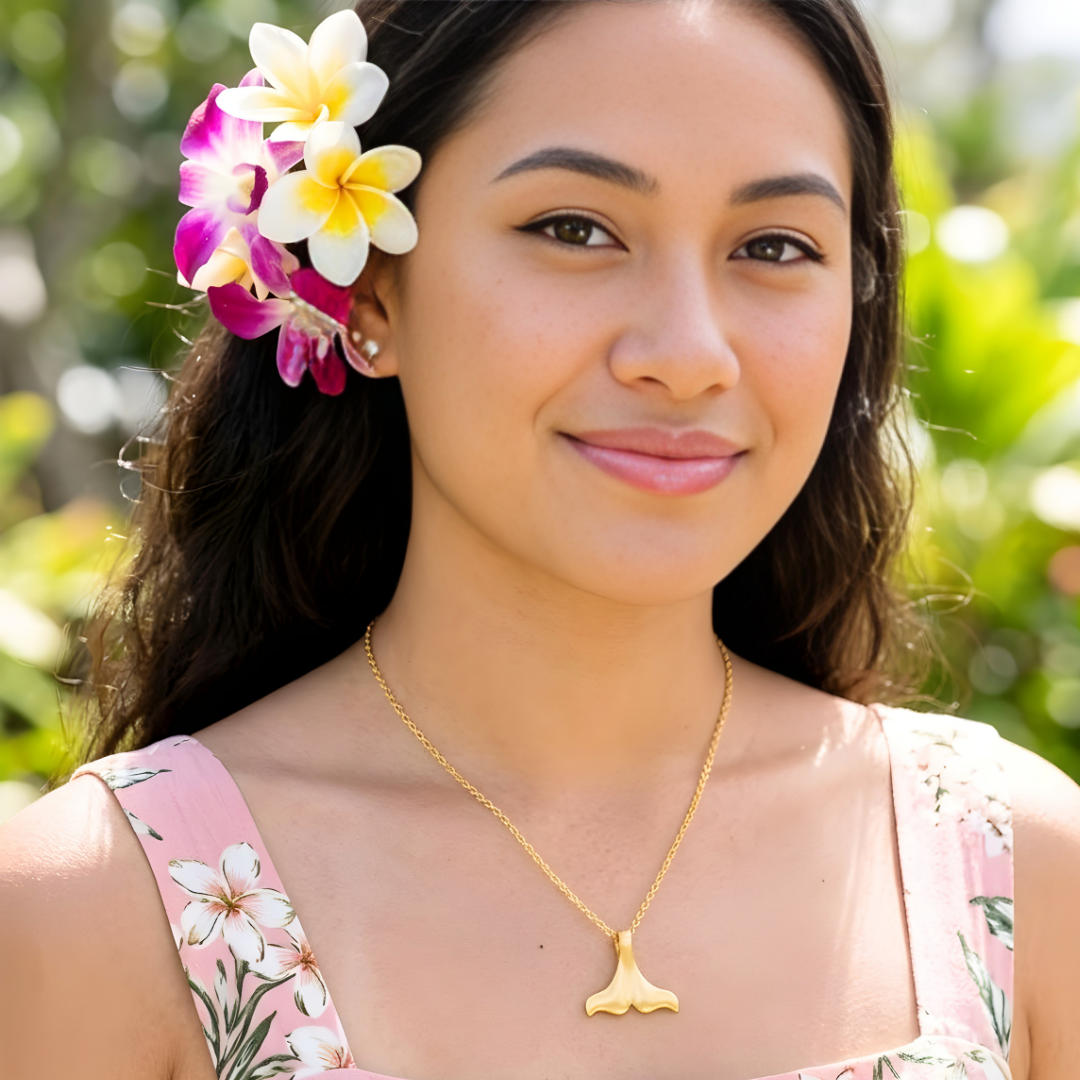 18K Gold Filled Fin pendant Necklace