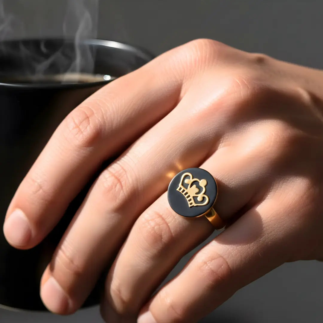 18k Gold Filled Crown Ring