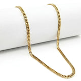 18K Gold Filled 50cm x 5mm Curb Chain Necklace | Tarnish-Proof Waterproof Jewelry